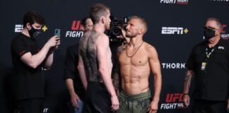 Cory Sandhagen and TJ Dillashaw, UFC Vegas 32