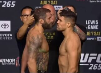 MIchael Chiesa and Vicente Luque, UFC 265