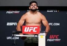 UFC Vegas 34 weigh-in - Kelvin Gastelum