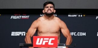 UFC Vegas 34 weigh-in - Kelvin Gastelum