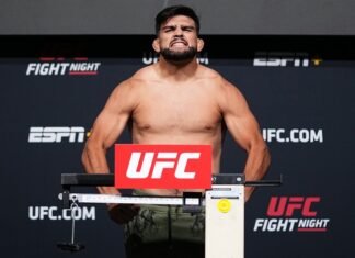 UFC Vegas 34 weigh-in - Kelvin Gastelum