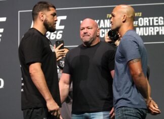 Nick Diaz and Robbie Lawler, UFC 266 press conference