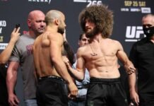 Marlon Moraes and Merab Dvalishvili, UFC 266