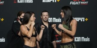 Mackenzie Dern and Marina Rodriguez UFC Vegas 39