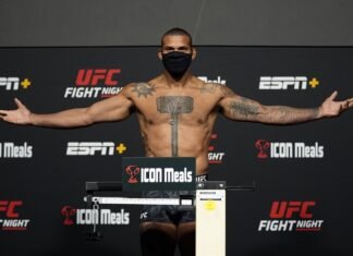 UFC Vegas 50: Santos vs. Ankalaev Weigh-In Results Thiago Santos UFC Vegas 38