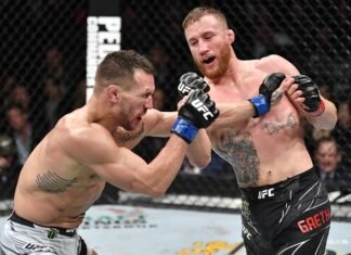 Michael Chandler and Justin Gaethje, UFC 268