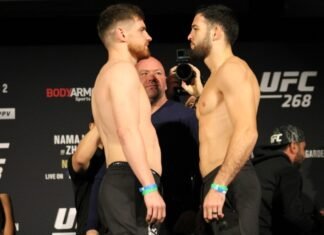 Edmen Shahbazyan and Nassourdine Imavov, UFC 268