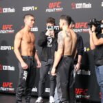 Louis Smolka and Vince Morales, UFC Vegas 44 Weigh-Ins