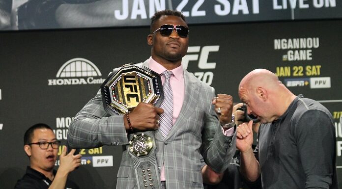 Dana White Claims Francis Ngannou Had Physical Altercations With Himself, Hunter Campbell Francis Ngannou UFC