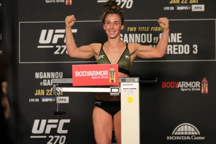 UFC Vegas 57: Vanessa Demopoulos Feels Ex-Atomweight Jinh Yu Frey Is “Stepping into My Territory”