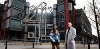 PFL fighters Claressa Shields and Brendan Loughnane at Channel 4
