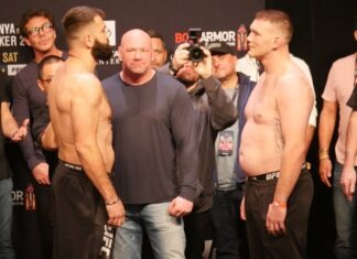 Andrei Arlovski and Jared Vanderaa, UFC 271