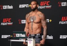 Thiago Santos, UFC Vegas 50 weigh-in