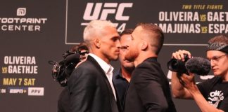 Charles Oliveira and Justin Gaethje, UFC 274