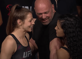 Jasmine Jasudavicius, Natalia Silva, UFC Austin Ceremonial Weigh-Ins