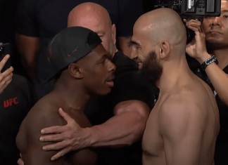 Joaquin Buckley, Albert Duraev, UFC Austin Ceremonial Weigh-Ins