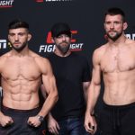 Arman Tsarukyan and Mateusz Gamrot, UFC Vegas 57 weigh-in
