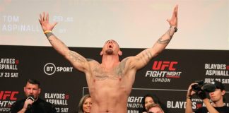 Tom Aspinall, UFC London ceremonial weigh-in