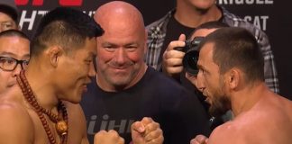 Li Jingliang and Muslim Salikhov, UFC Long Island
