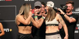 Cynthia Calvillo and Nina Nunes, UFC San Diego