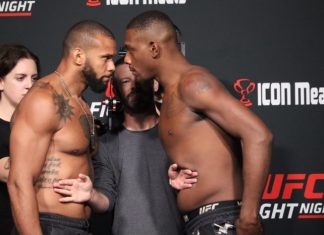 Thiago Santos and Jamahal Hill, UFC Vegas 59 weigh-ins
