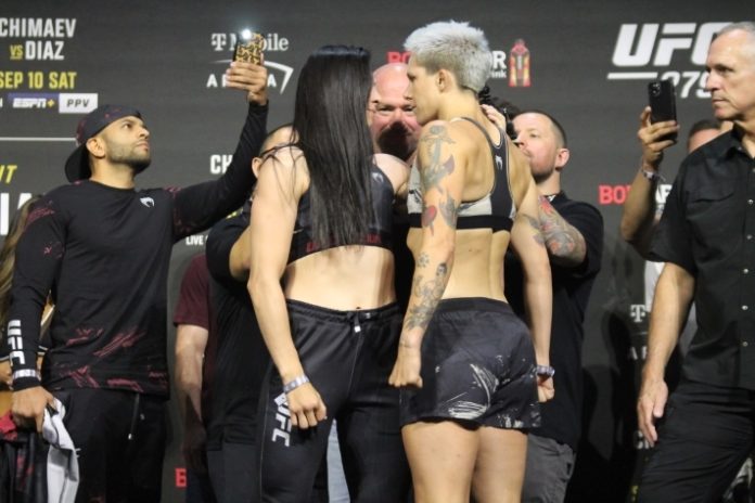 Irene Aldana and Macy Chiasson, UFC 279