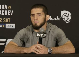 Islam Makhachev UFC 280 media day