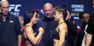 Carla Esparza and Weili Zhang, UFC 281