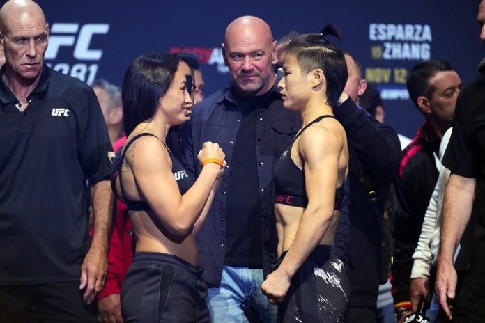 Carla Esparza and Weili Zhang, UFC 281