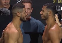 Gabriel Bonfim and Mounir Lazzez. UFC 283
