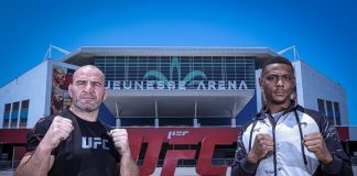 Glover Teixeira and Jamahal Hill UFC 283 pose