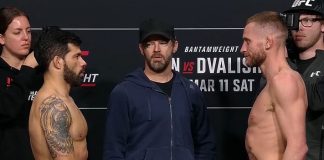 Raphael Assuncao and Davey Grant, UFC Las Vegas