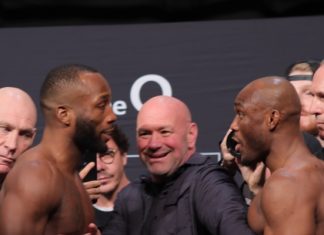 Leon Edwards and Kamaru Usman, UFC 286