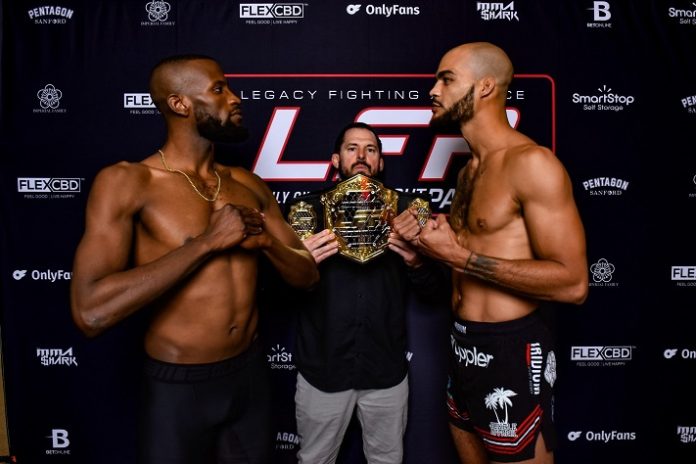 LFA 156 weigh-in with Trey Waters and Jalin Fuller