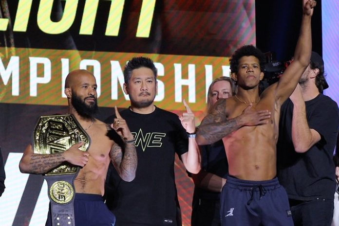 Demetrious Johnson and Adriano Moraes, ONE Fight Night 10