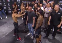 Kron Gracie and Charles Jourdain, UFC 288 ceremonial weigh-in