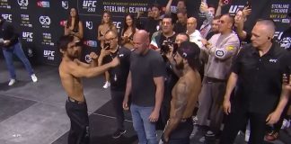 Kron Gracie and Charles Jourdain, UFC 288 ceremonial weigh-in