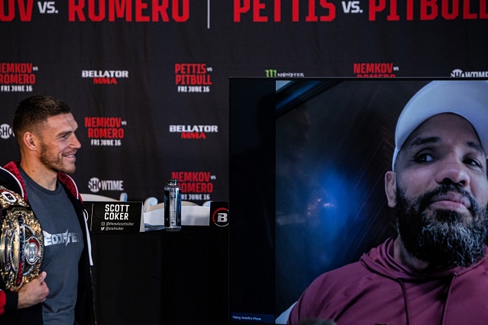 Yoel Romero Attends Bellator 297 Press Conference Virtually Due to Fear
