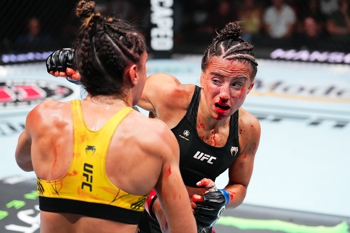 UFC Jacksonville: Maycee Barber Stops Amanda Ribas in Bloody Scrap