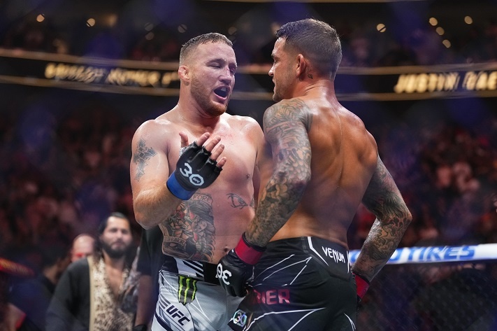 Ufc 291 Justin Gaethje Exacts Revenge Claims Bmf Title With Head Kick Ko Of Dustin Poirier 6969