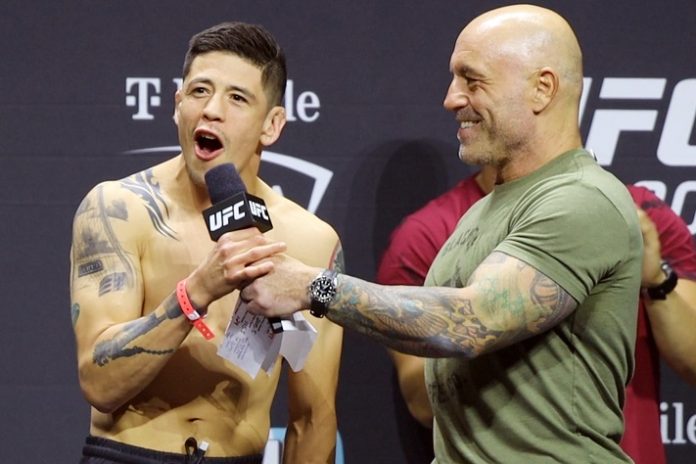 Moreno with Rogan Brandon Moreno, UFC