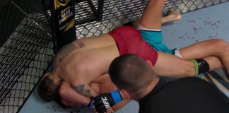 Cody Gibson (red trunks) and Rico DiSciullo, TUF 31