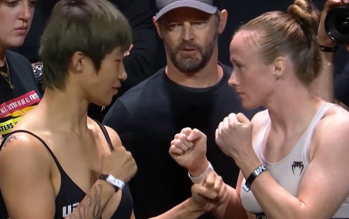 Liang Na and JJ Aldrich, UFC Singapore
