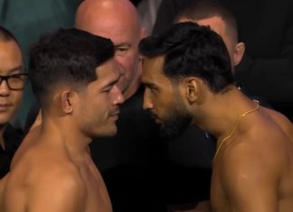 UFC 294: Mike Breeden Barks, Secures Come-From-Behind Stoppage Against Anshul Jubli Mike Breeden and Anshul Jubli, UFC 294