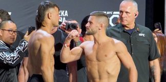 Diego Lopes and Pat Sabatini, UFC 295