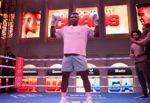 Francis Ngannou, PFL Africa Chairman, ahead of Anthony Johnson boxing match