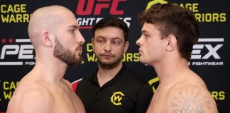 Cage Warriors 167 face-off (main event)