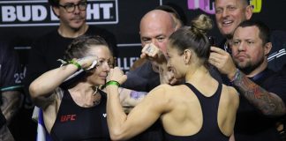 Joanne Wood and Maryna Moroz, UFC 299