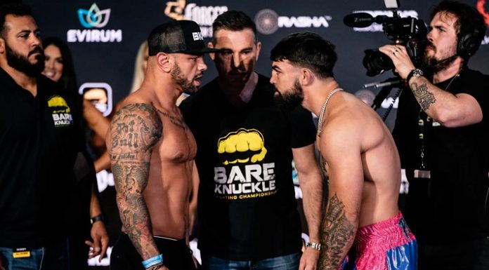 Thiago Alves and Mike Perry, BKFC KnuckleMania 4