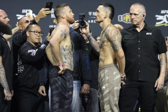 Justin Gaethje and Max Holloway, UFC 300